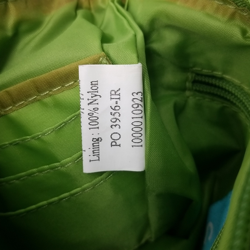 The Sak Crochet Lime Green with Green Sparkle Square Zipper Crossbody Bag - Picture 14 of 14